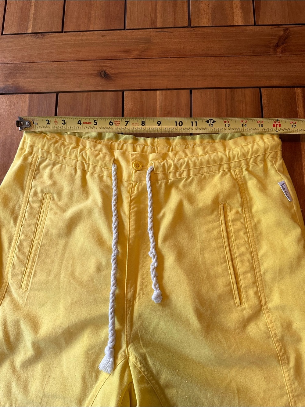 Pierre Cardin Yellow Drawstring Jogger Pants - Picture 5 of 5